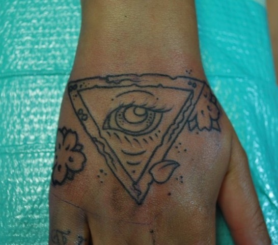 Masonic Tattoo Design On Hand