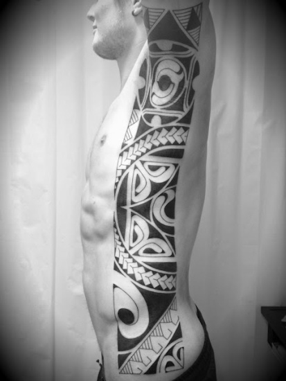 Geometric Mayan Tattoo Design