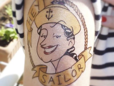 Army Sailor Military Tattoo Design