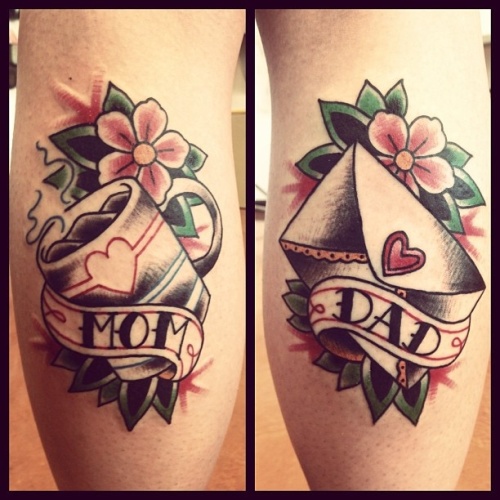 Mom And Dad Design On Legs