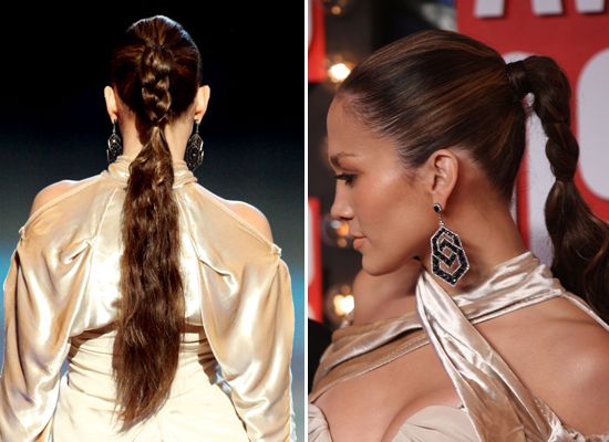 Jennifer lopez braided ponytail