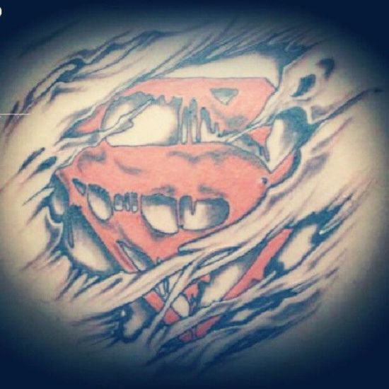 Logo Of Superman Tattoo Design