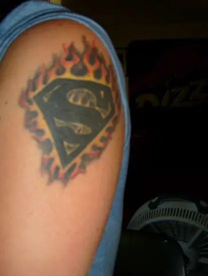 UPDATE got a Superman tattoo today  rsuperman