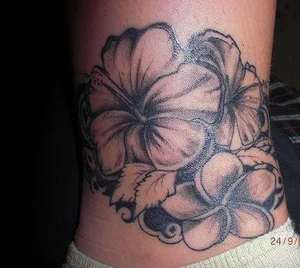 1000 Hibiscus Flower Tattoos Illustrations RoyaltyFree Vector Graphics   Clip Art  iStock
