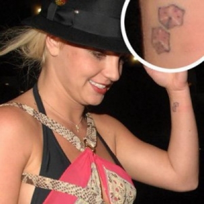 Dice Britney Spears Tattoo