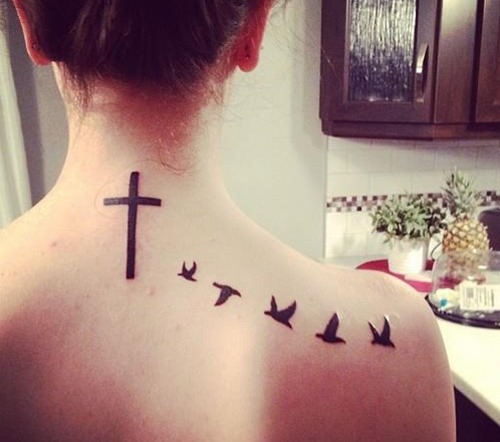 Flying Birds Tattoo Designs for Girls