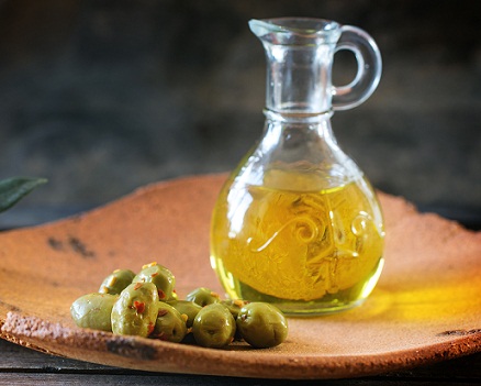 Olives and olive oil for acne