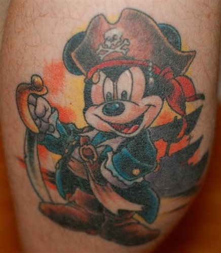 Disney Inspired Pirate Tattoos Design