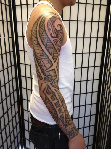 Tattoo uploaded by Inkline Studio • #tiki #arm #sleeve #tattoo by #tattooer  #anilgupta #color #custom #tattoos #ink_ig #taot #mastertattoos  #inklinestudionyc #lowereastsidenyc • Tattoodo