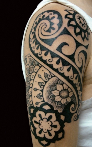 Geometric Polynesian Tattoo