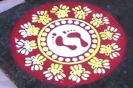 Rangoli with Stencils