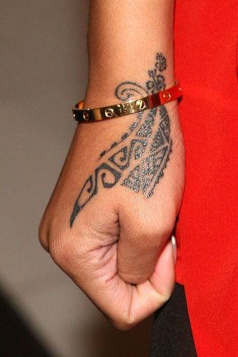 Rihanna Tattoo Design On Wrist