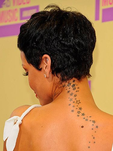 Rihanna Tattoo Design On Back
