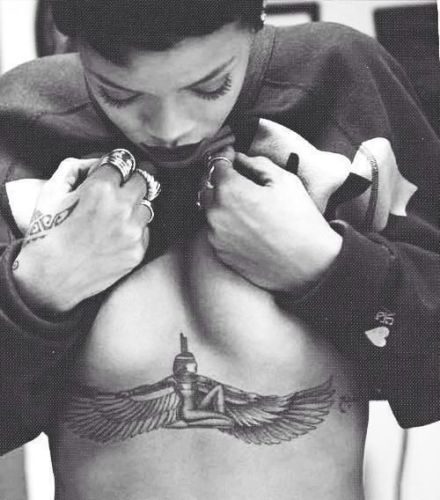 Egyptian Pattern Rihanna Tattoo Design