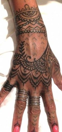 Tribal Rihanna Tattoo Design