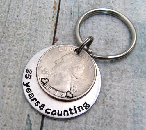 Hand Stamped Key Chain