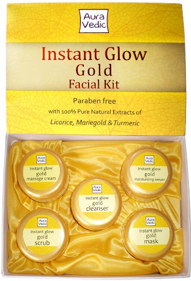 Ayurveda s instant glow gold facial kit