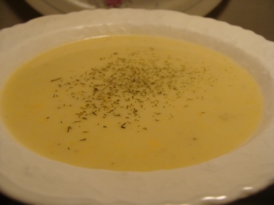 Cottage cheese sweet corn soup