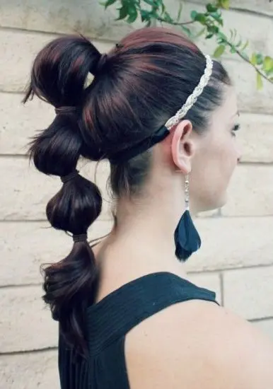 Back to school hairstyles  The braided bubble ponytail tutorial  Hair  Romance