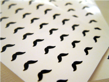 Moustache Water Decal