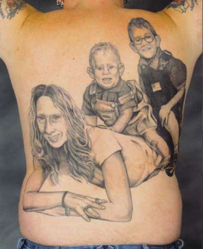 Permanent Family Portrait Tattoos