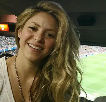 Makeup Less Shakira at FIFA World Cup