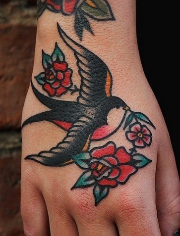 Sparrow Tattoo for Hands