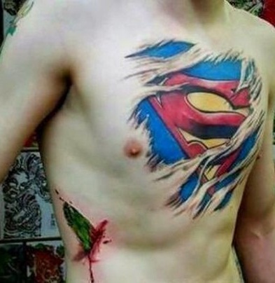 The Super Hero Chest Tattoos