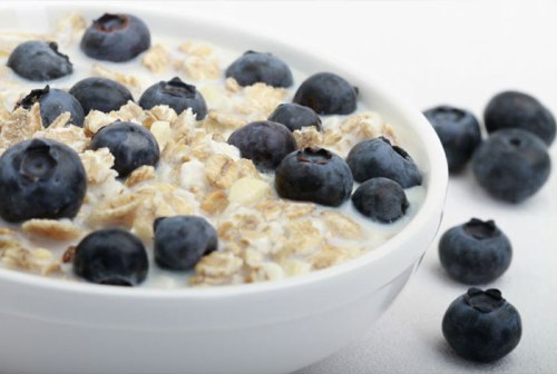 Oatmeal and Blueberry healthy food combos