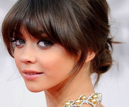 Updo Style with Bangs