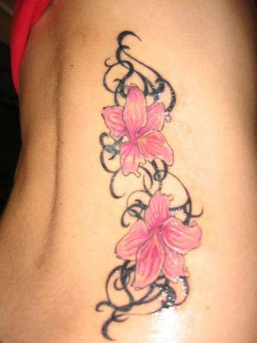 Orchid Flower Tattoo Design