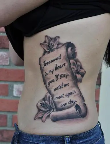 Scroll Tattoo Quotes In QuotesGram