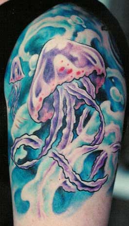 Unique Jellyfish Tattoo