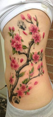 Blossoms Flower Tattoo Design