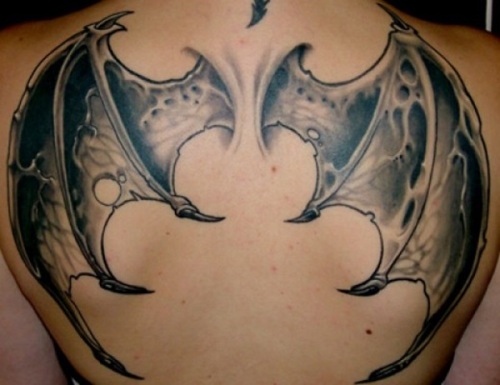 demon wings tattoos