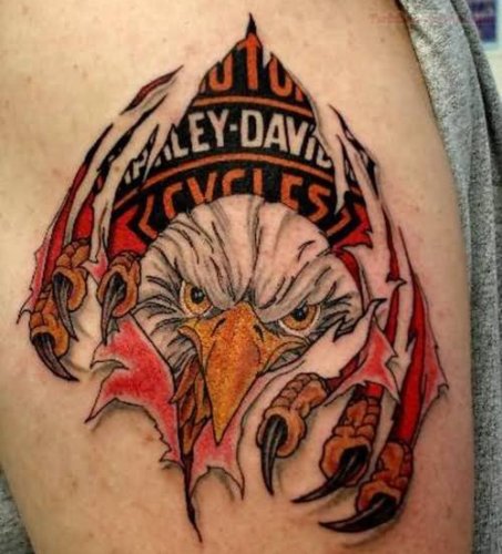 Harley Davidson tattoo 8
