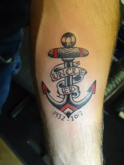 Memorable Anchor Tattoo