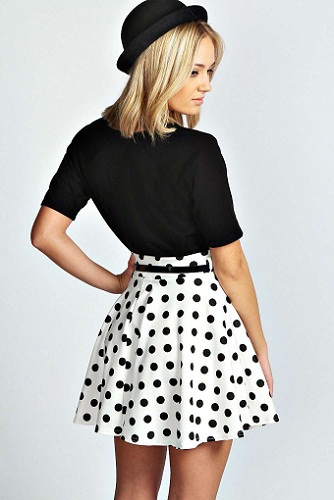 The Polka Dot Designer Mini Skirt