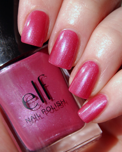 Pink Nail polishes elf berry pink