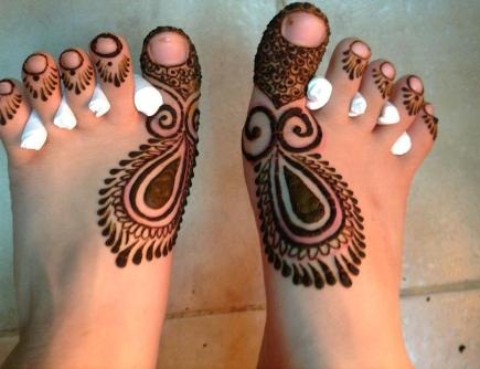 Henna Design For Feet