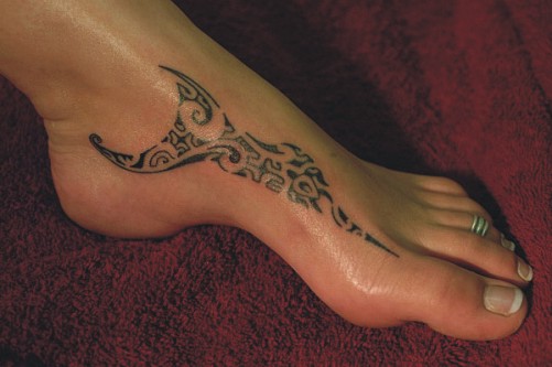 woman foot tattoos | Foot Tattoos Design