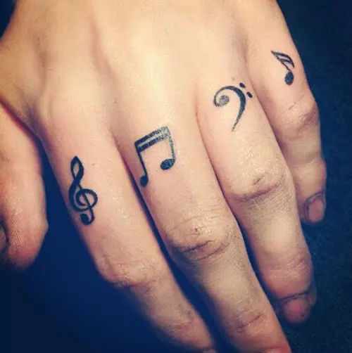 32 Cool Music Note Tattoo Ideas