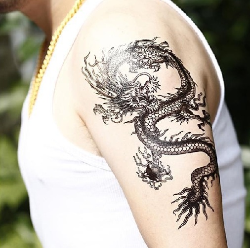 The Chinese Dragon Classic Fake Tattoos