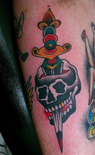 Fearsome Dagger Tattoo