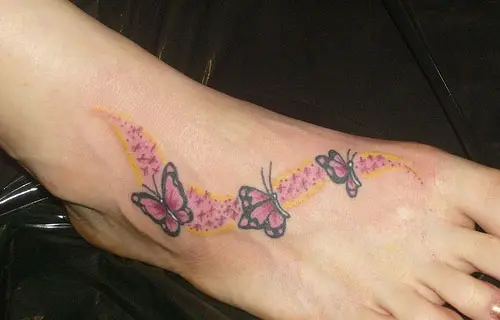 Tattoo uploaded by Gregg Lomas   Butterflies  butterfly  butterflytattoo foottattoo 3d 3dtattoo sorrymom foot  Tattoodo