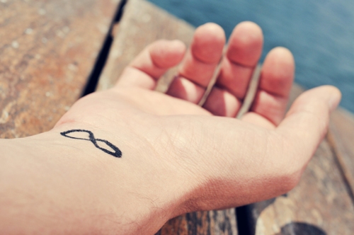 small infinity tattoo designs on wrist