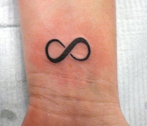 Cool Infinity Symbolic Tattoo On The Wrist