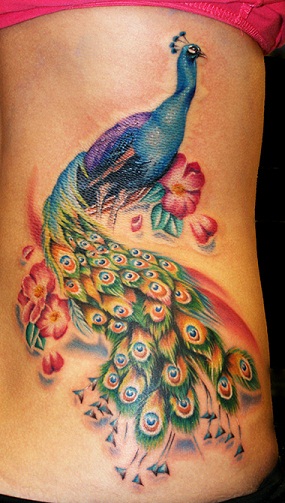 Peacock Paisley Tattoo Design