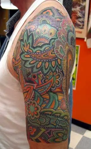 paisley tattoo sleeve