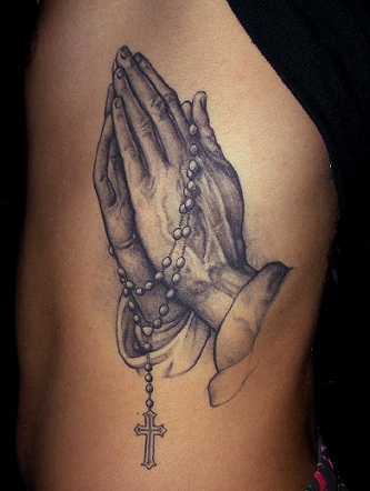 Praying Hands Religious Tattoos Design
